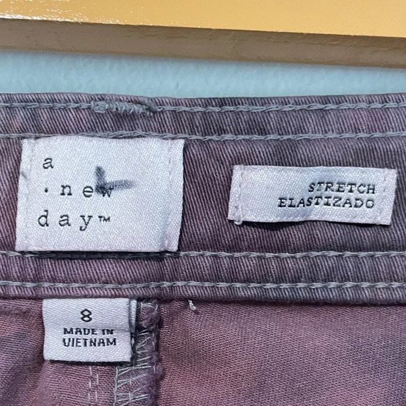 A New Day Purple Tie-Dye Trousers Size  8 - Picture 5 of 9
